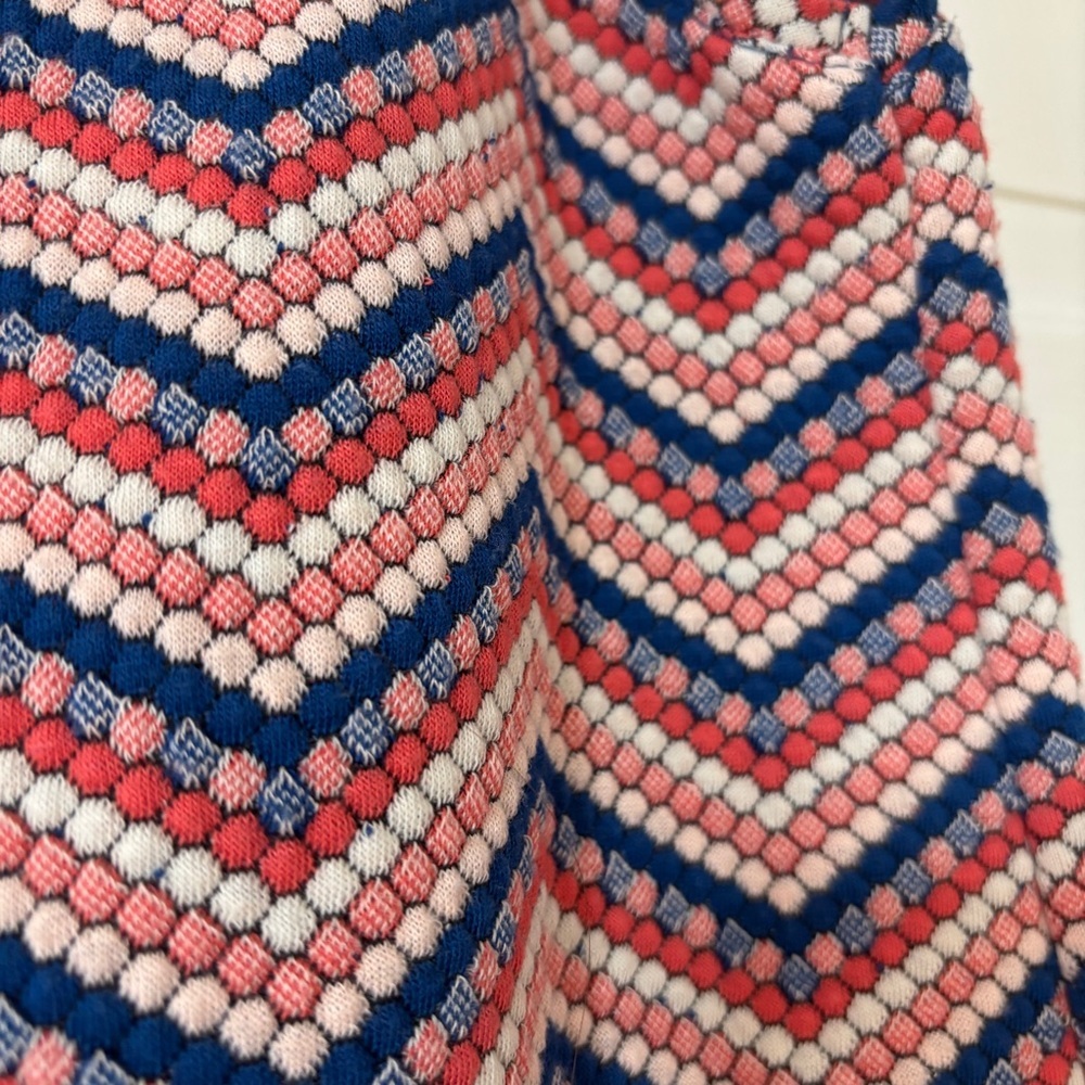 Anthropologie Postmark 9-H15 StCL Zig Zag Top Pink Chevron Dot Womens Size Small - Picture 12 of 12